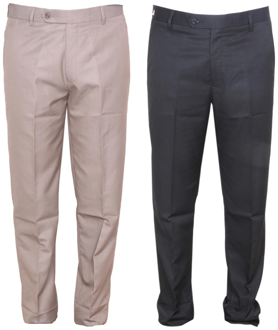 

Indiweaves Men Solid Regular Fit Formal Trouser - Multi