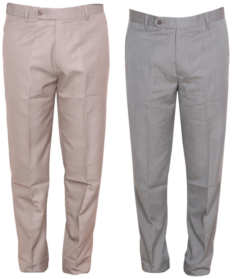 

Indiweaves Men Solid Regular Fit Formal Trouser - Multi