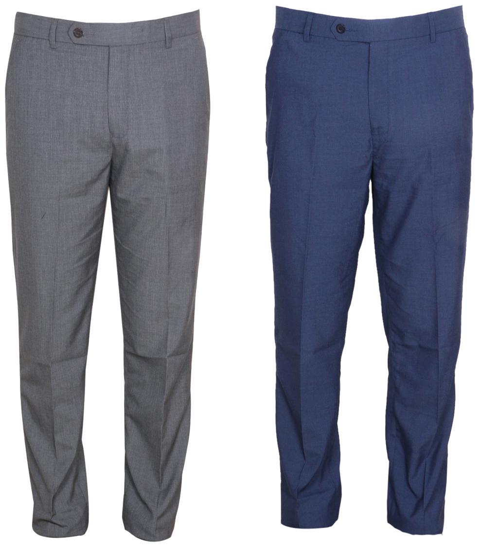 

Indiweaves Men Solid Regular Fit Formal Trouser - Multi