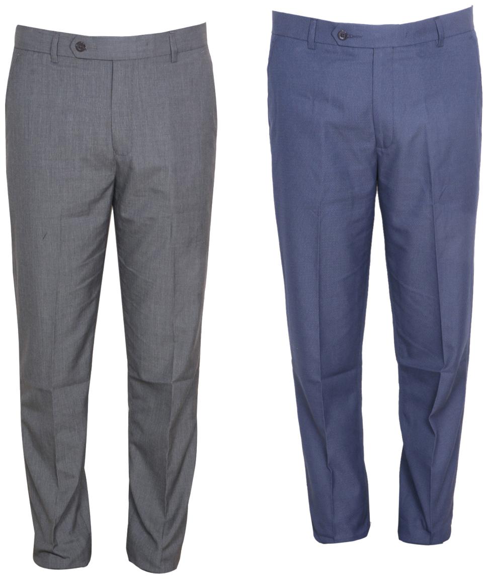 

Indiweaves Men Solid Regular Fit Formal Trouser - Multi