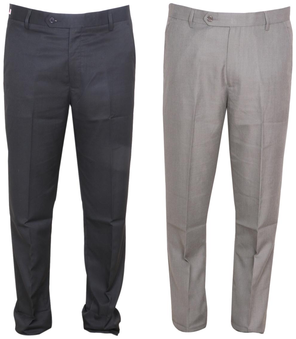 

Indiweaves Men Solid Regular Fit Formal Trouser - Multi