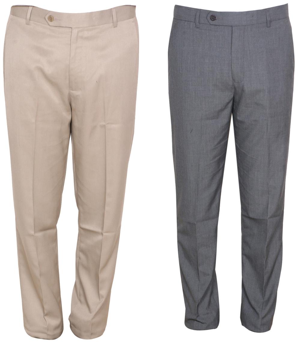 

Indiweaves Men Solid Regular Fit Formal Trouser - Multi