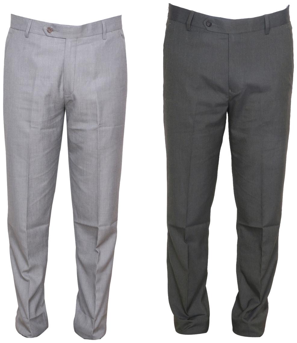 

Indiweaves Men Solid Regular Fit Formal Trouser - Multi