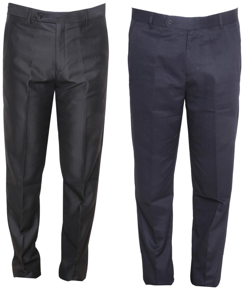 

Indiweaves Men Solid Regular Fit Formal Trouser - Multi