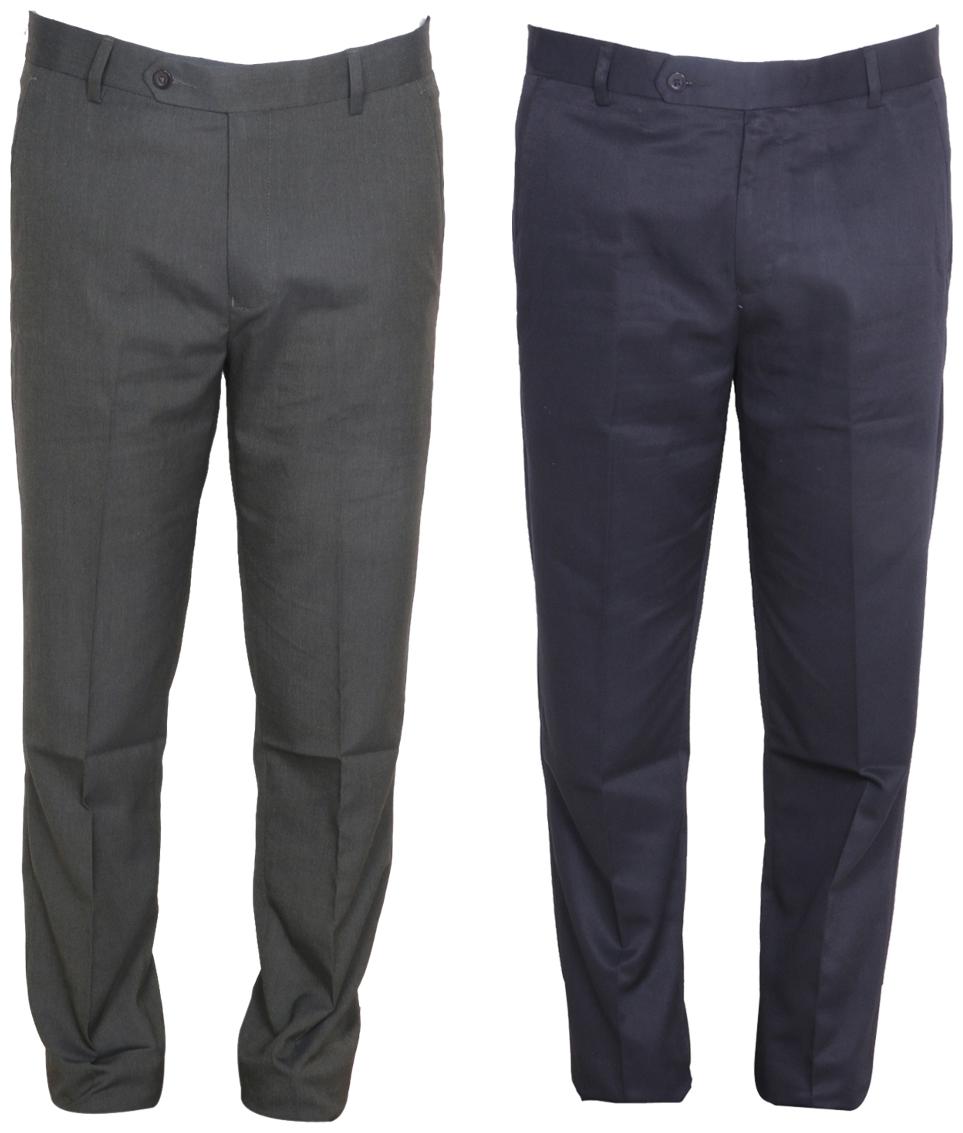

Indiweaves Men Solid Regular Fit Formal Trouser - Multi