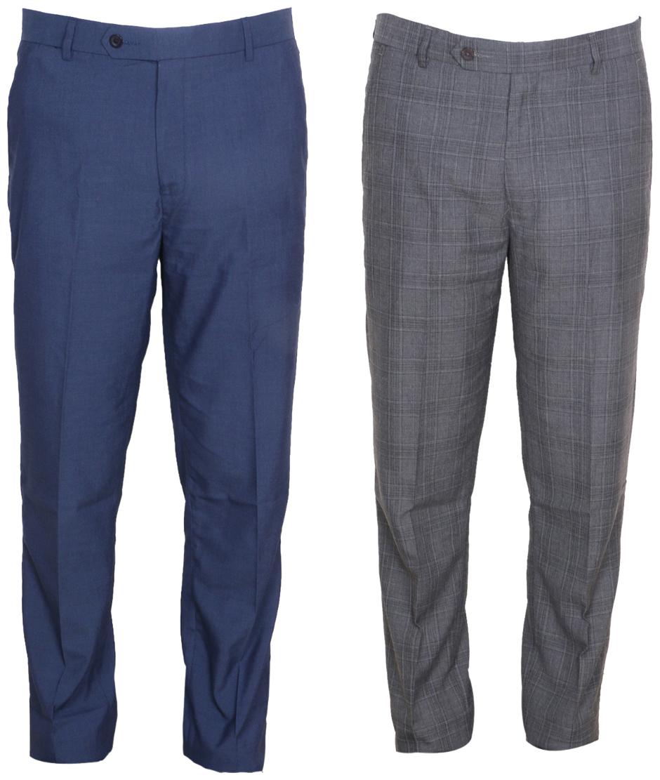 

Indiweaves Men Solid Regular Fit Formal Trouser - Multi