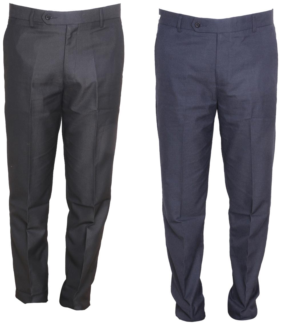 

Indiweaves Men Solid Regular Fit Formal Trouser - Multi
