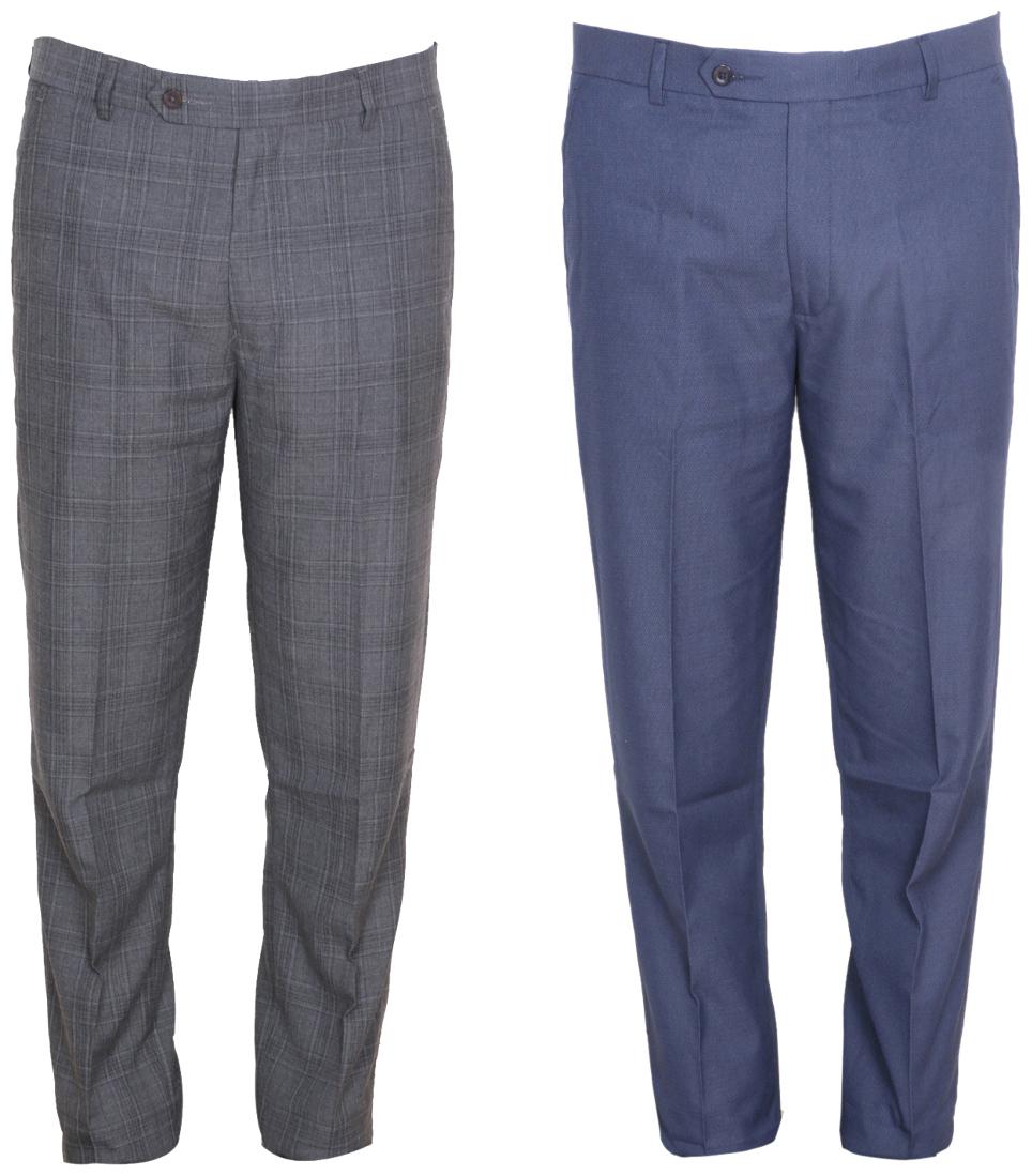 

Indiweaves Men Solid Regular Fit Formal Trouser - Multi