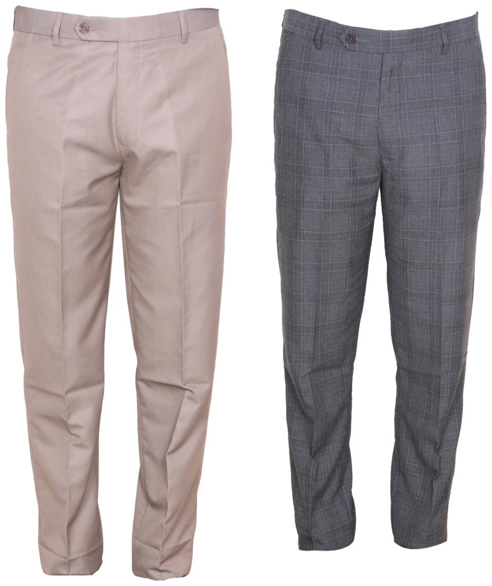 

Indiweaves Men Solid Regular Fit Formal Trouser - Multi
