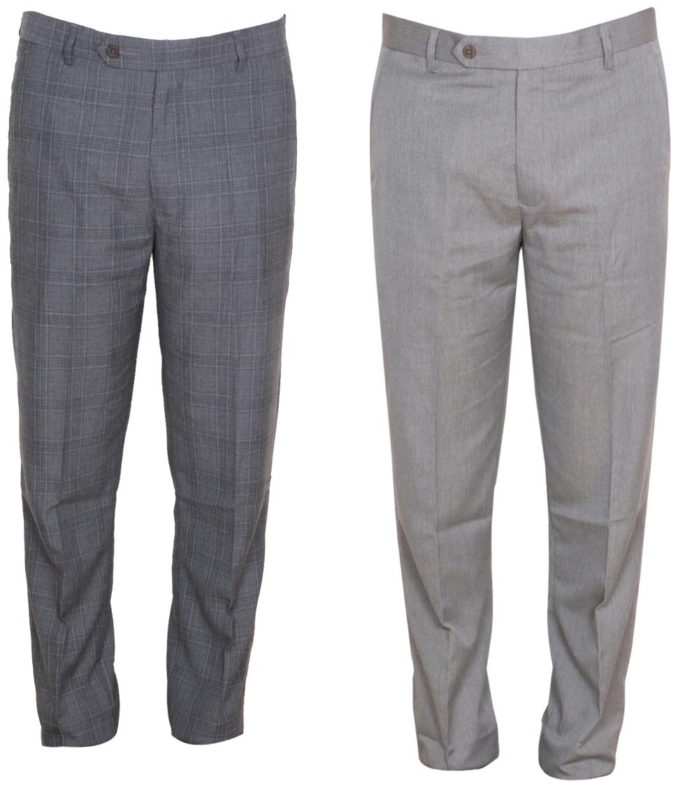 

Indiweaves Men Solid Regular Fit Formal Trouser - Multi