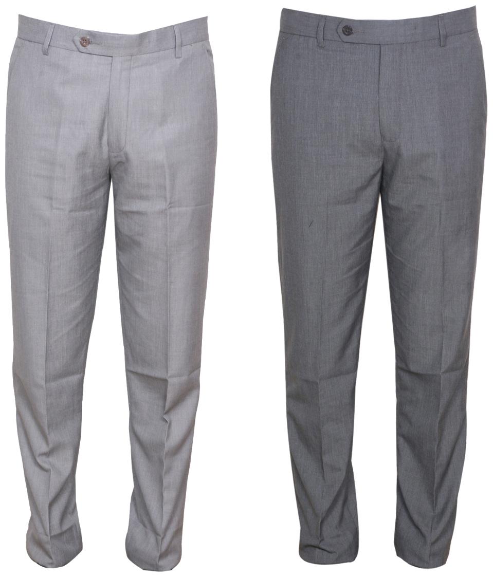 

Indiweaves Men Solid Regular Fit Formal Trouser - Multi