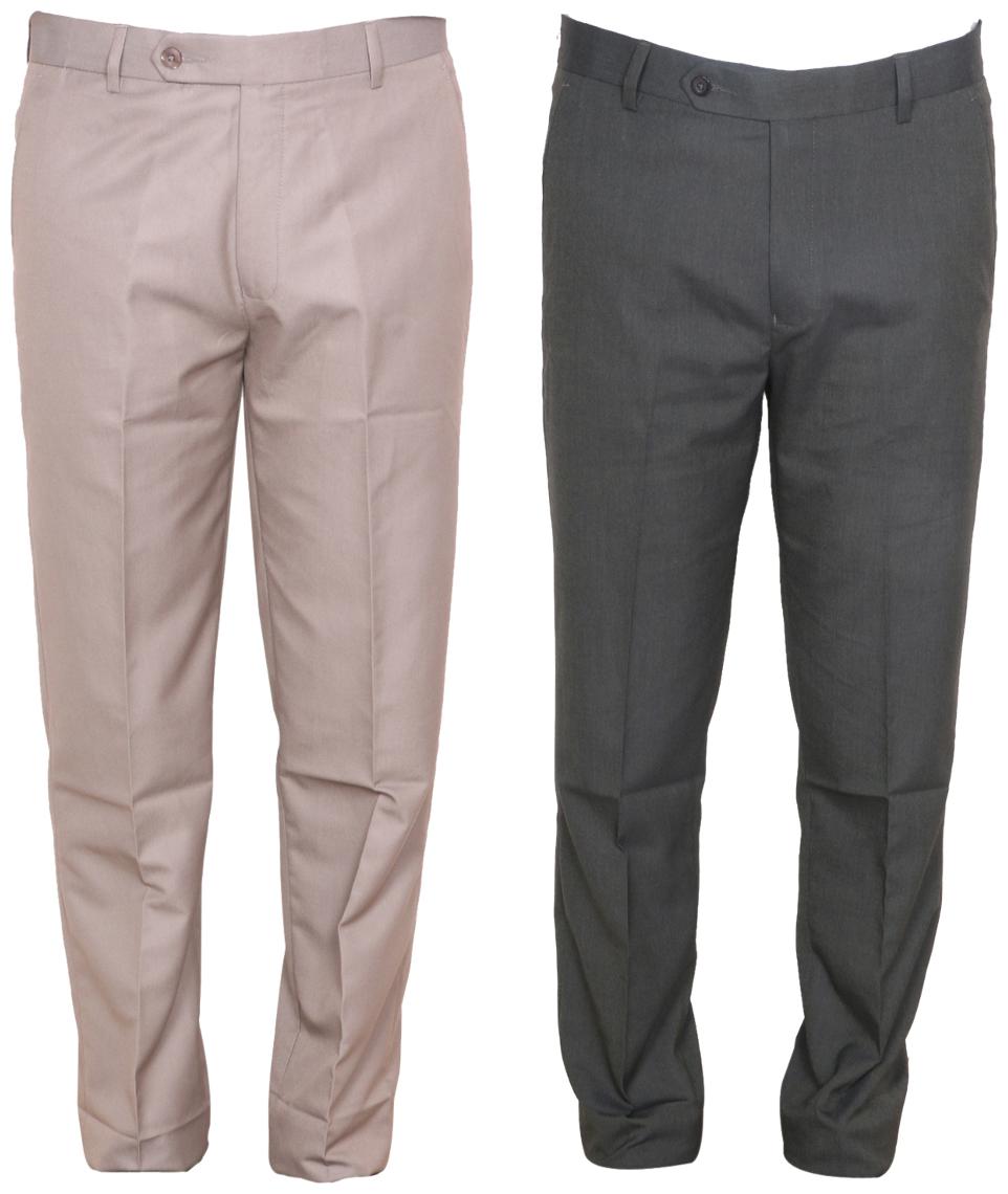 

Indiweaves Men Solid Regular Fit Formal Trouser - Multi