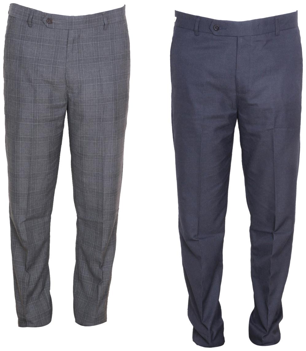 

Indiweaves Men Solid Regular Fit Formal Trouser - Multi