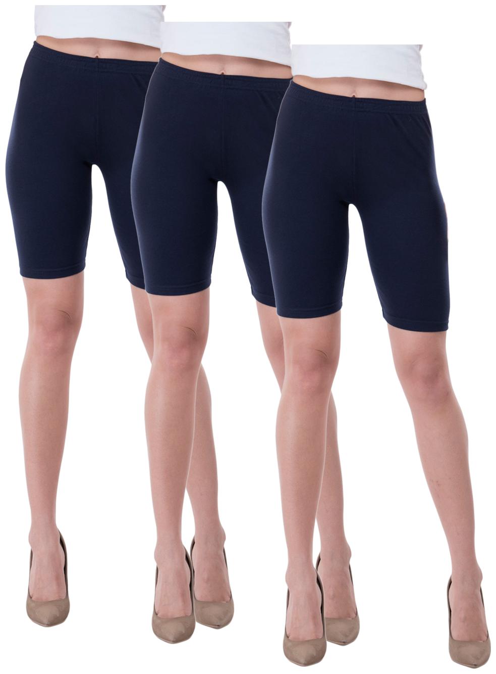 

Indiweaves Women Solid Regular shorts - Blue