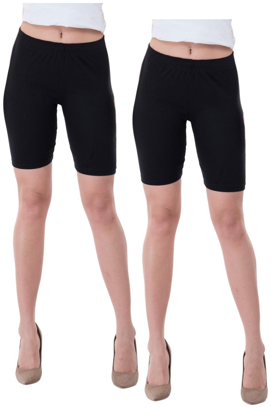 

Indiweaves Women Solid Regular shorts - Black