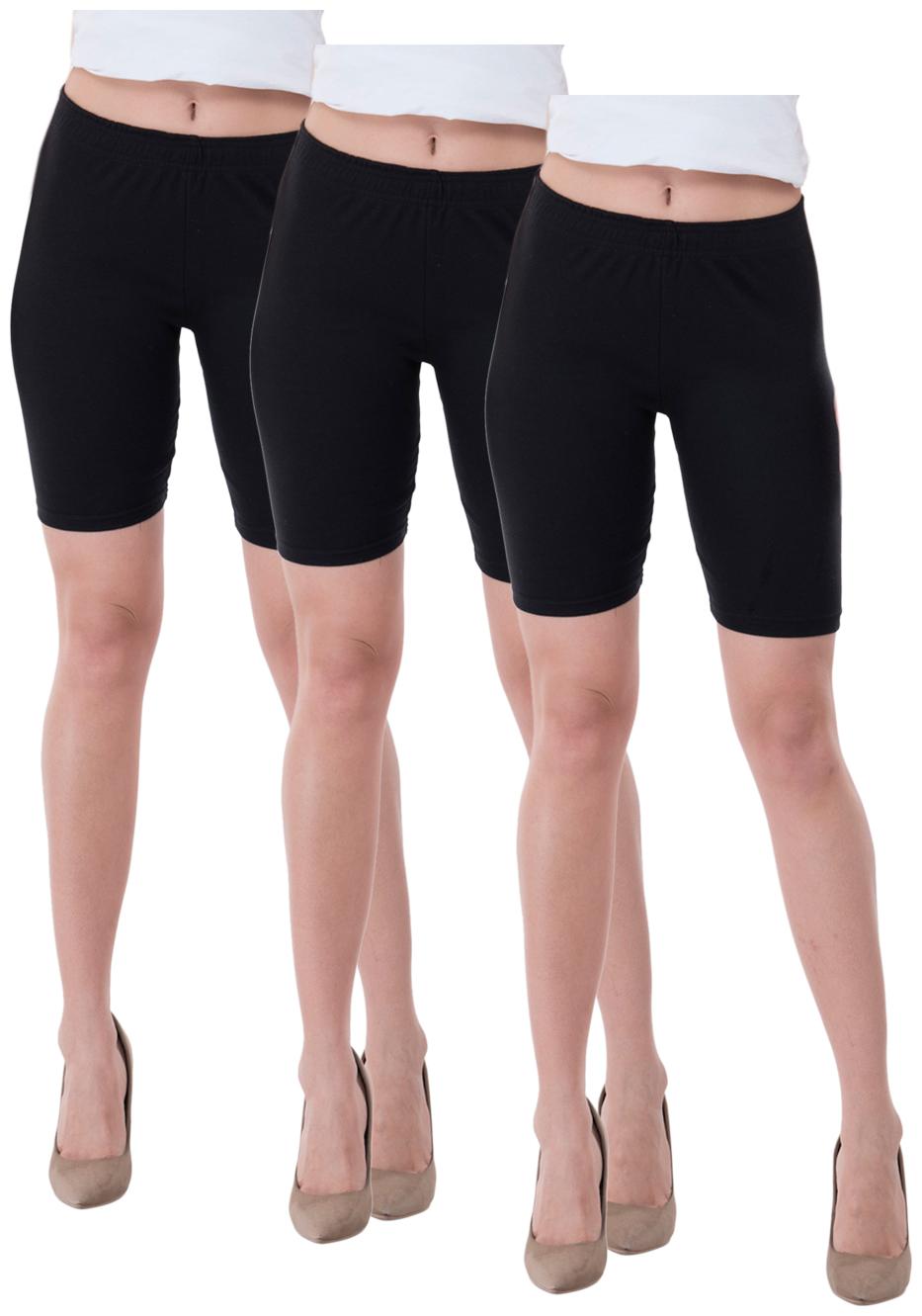 

Indiweaves Women Solid Regular shorts - Black