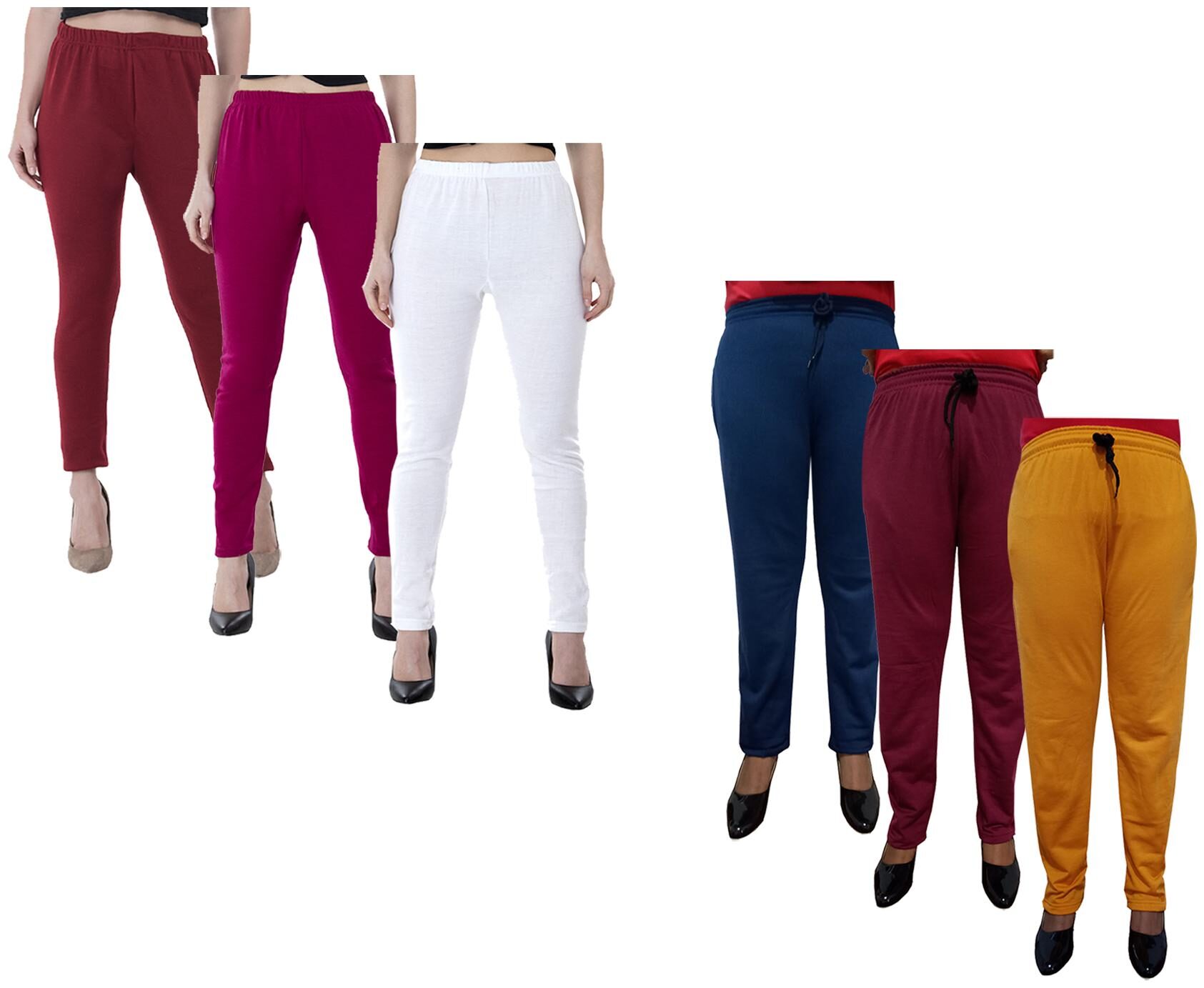 

Indiweaves Women Regular fit Fleece Solid Track pants - Multi