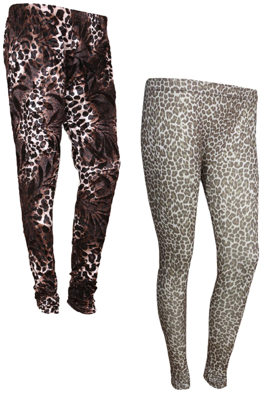 

IndiWeaves Women Cotton Printed Legging and Velvet Printed Leggings (Pack of 2)