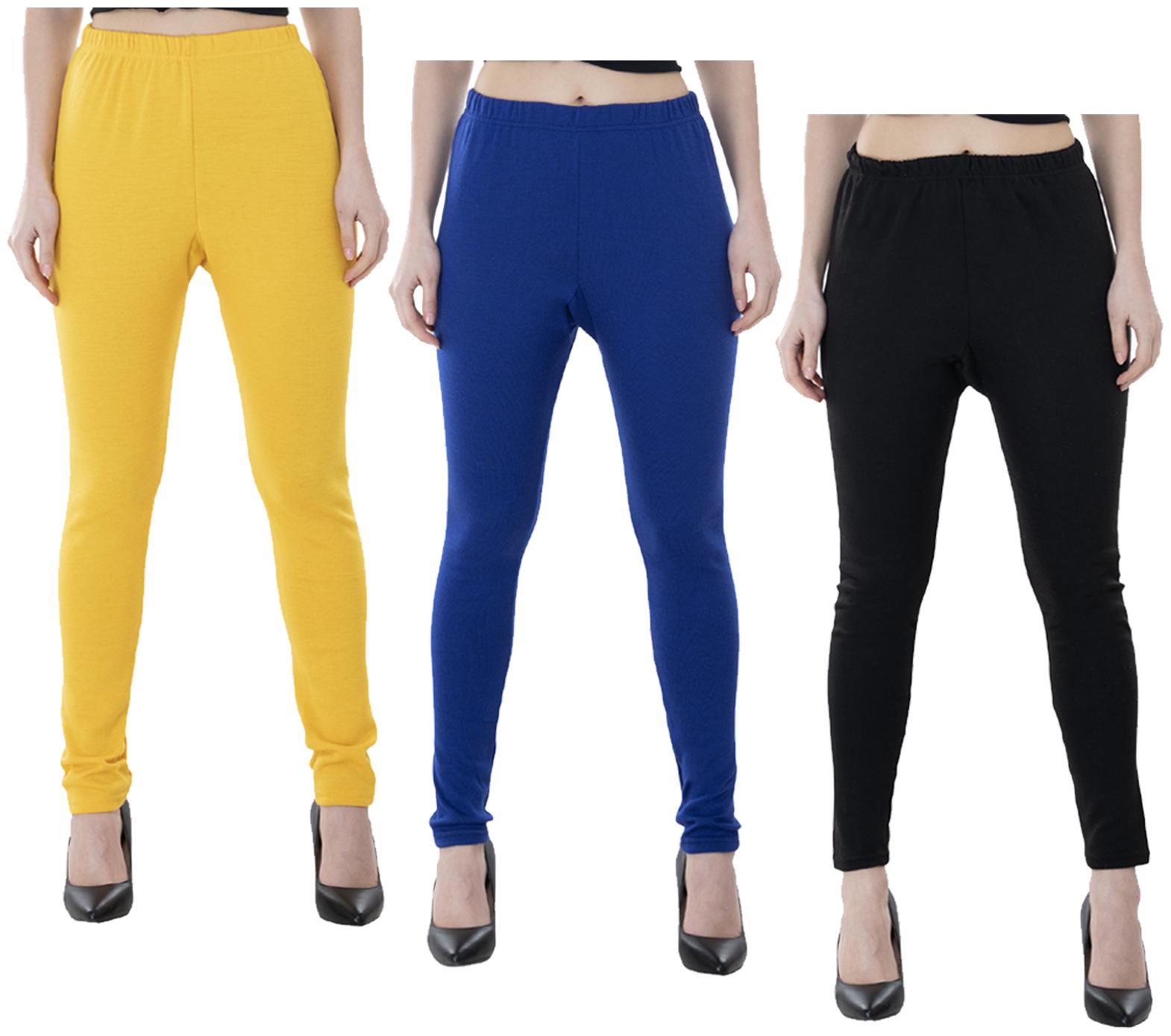 

IndiWeaves Women Warm Wollen Lycra Legging (Pack of 3)