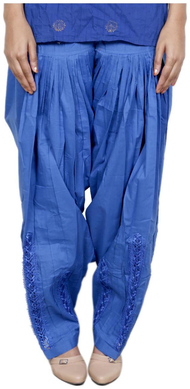 

Indiweaves Cotton Churidar - Blue