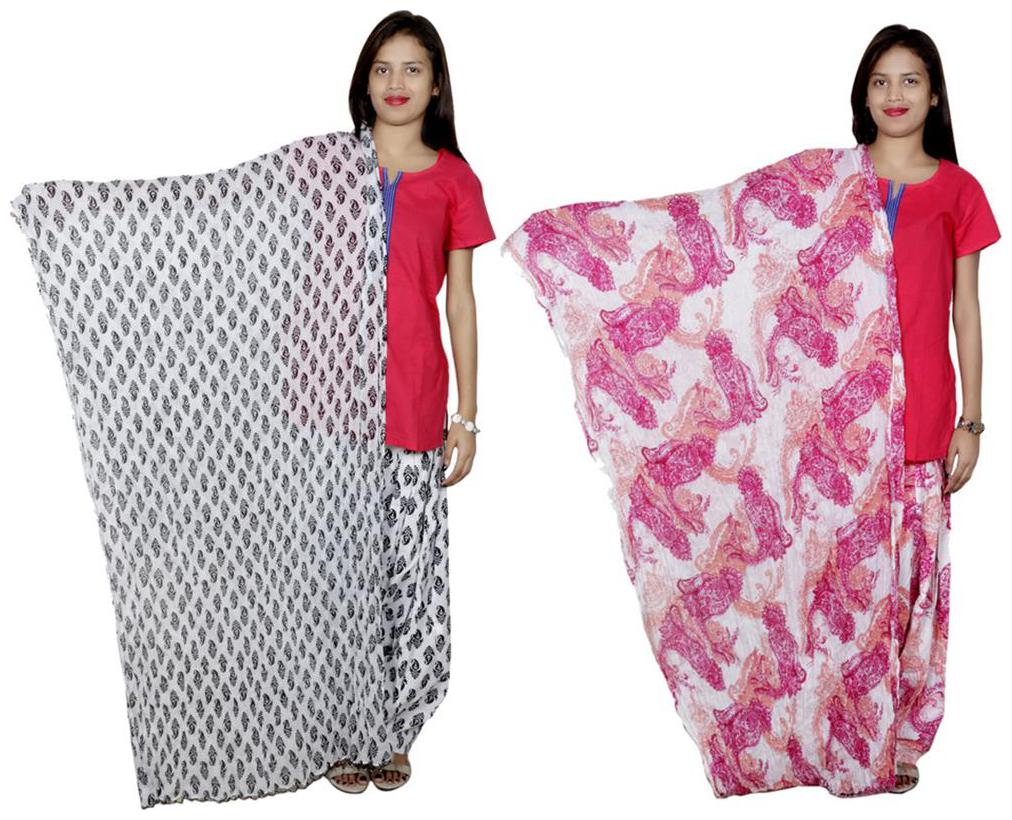 

Indiweaves Cotton Patiala Salwar With Dupatta Combo