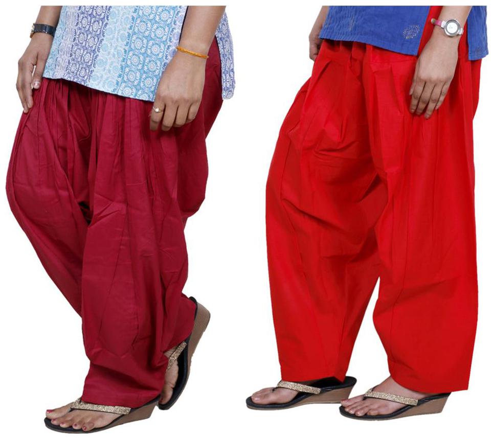 

Indiweaves Cotton Patiala - Multi