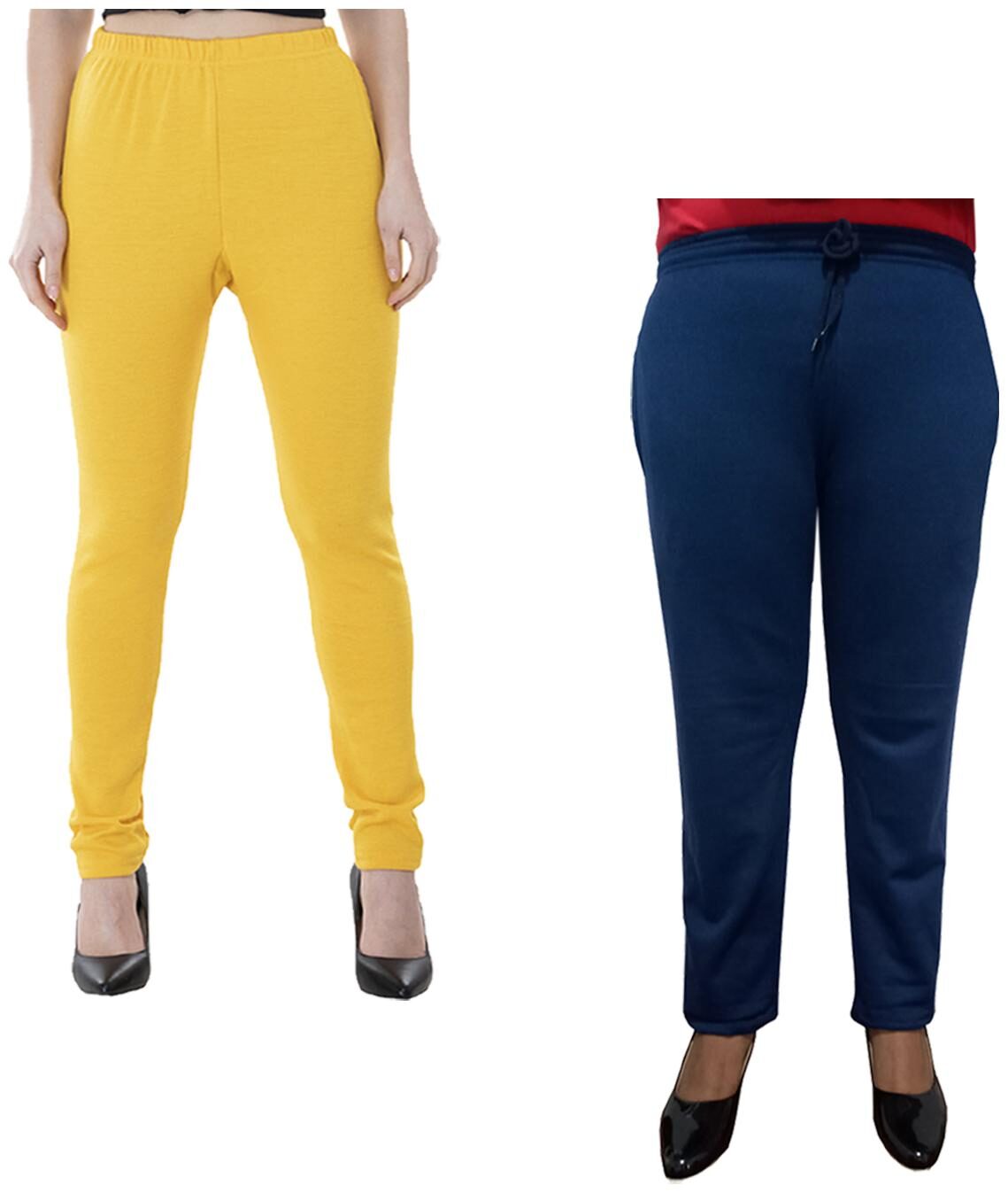 

Indiweaves Women Regular fit Fleece Solid Track pants - Multi