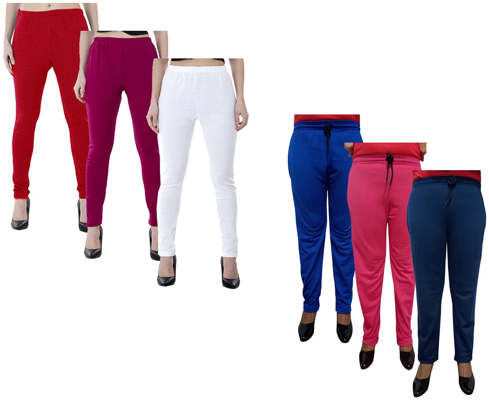 

Indiweaves Women Regular fit Fleece Solid Track pants - Multi