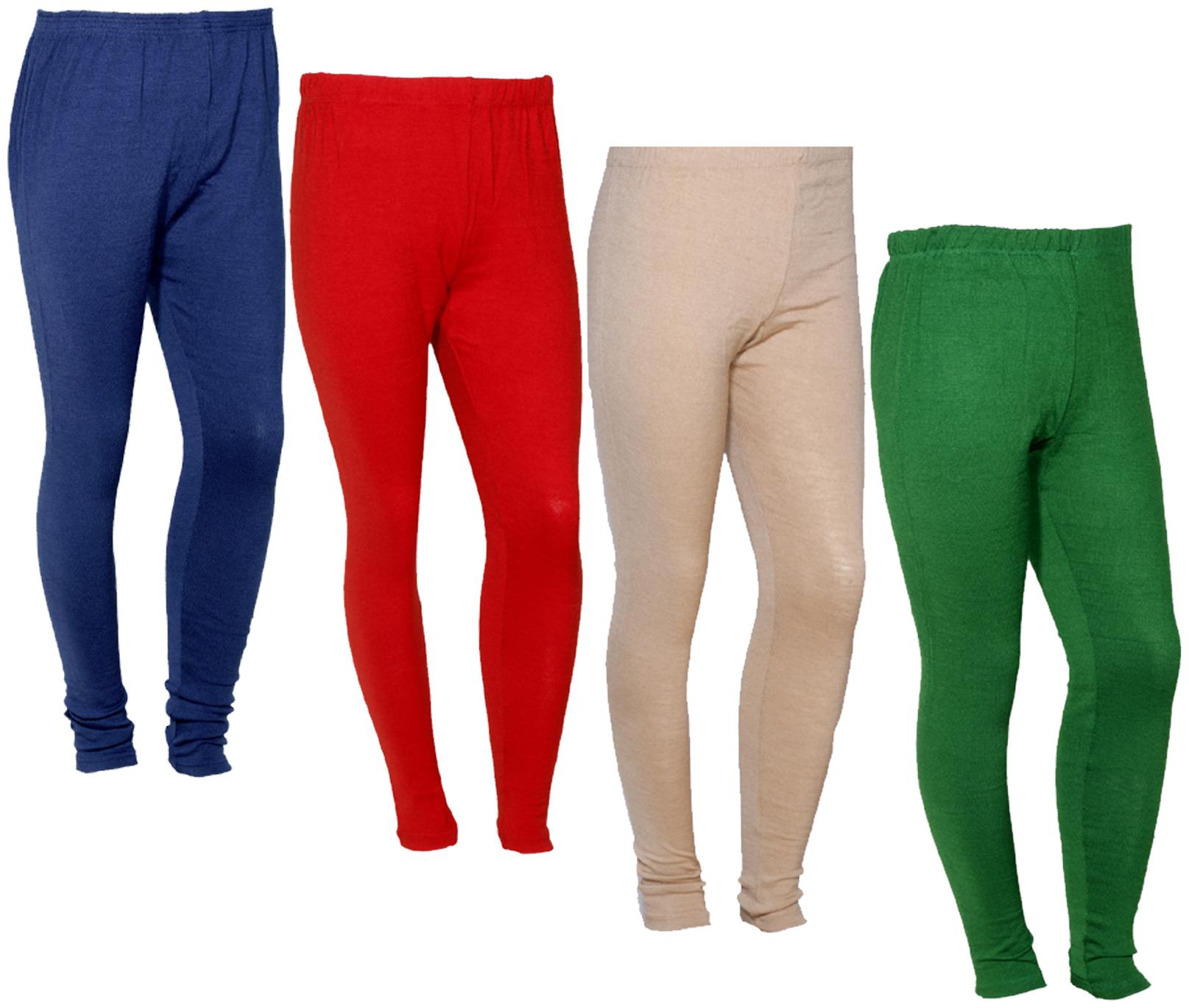 

IndiWeaves Women Warm Wollen Lycra Legging (Pack of 4)