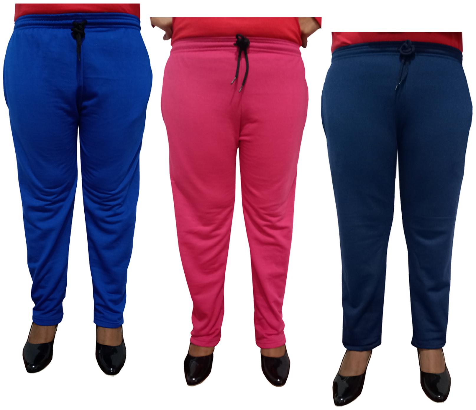 

Indiweaves Women Regular fit Fleece Solid Track pants - Multi
