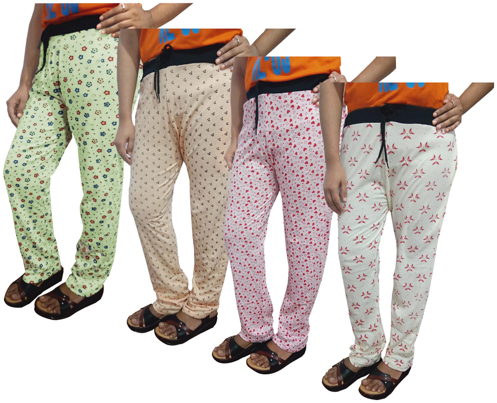 

Indiweaves Women Regular fit Cotton Printed Track pants - Multi