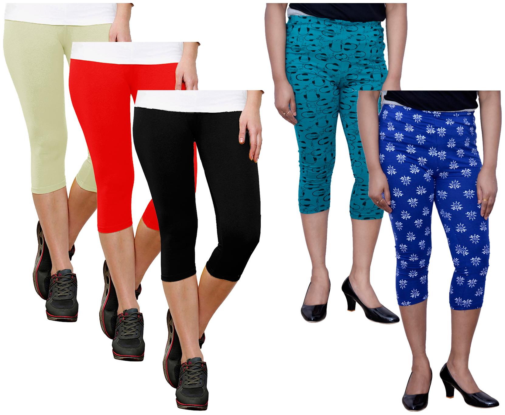 

Indiweaves Women Printed Regular capri - Multi