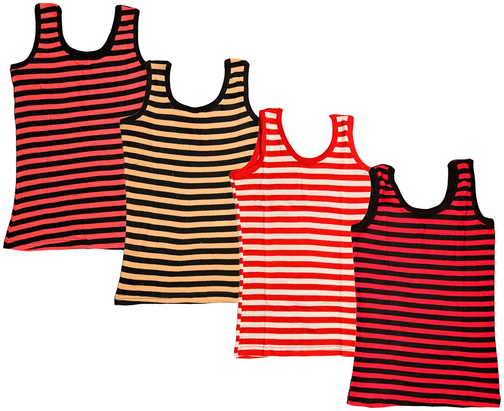 

Indiweaves Women Multi Regular fit U neck Cotton Tank top