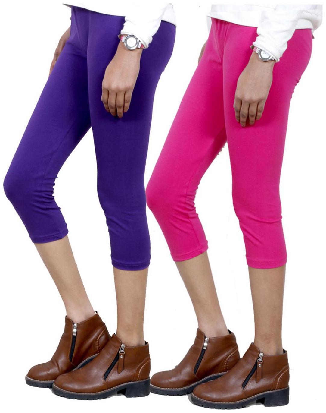 

IndiWeaves Women Cotton Capri Combo-2
