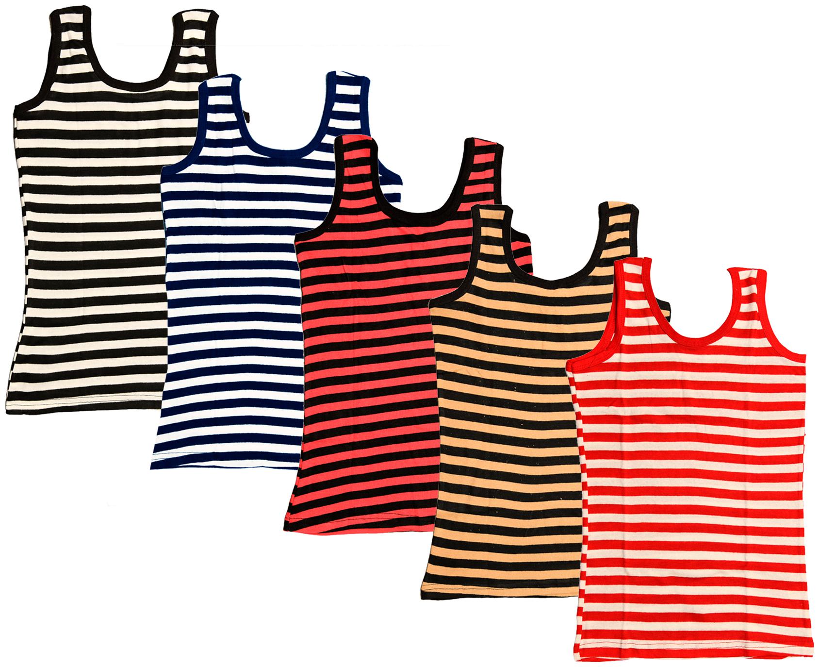 

Indiweaves Women Multi Regular fit U neck Cotton Tank top