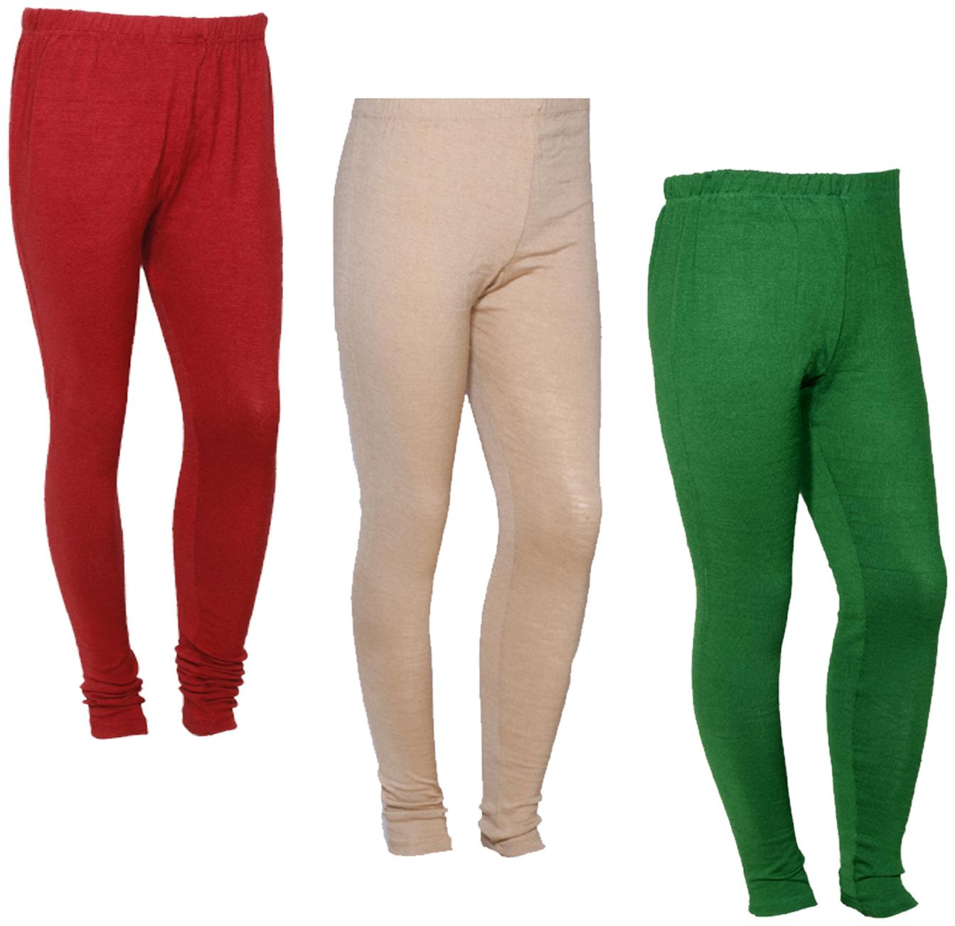 

IndiWeaves Women Warm Wollen Lycra Legging (Pack of 3)