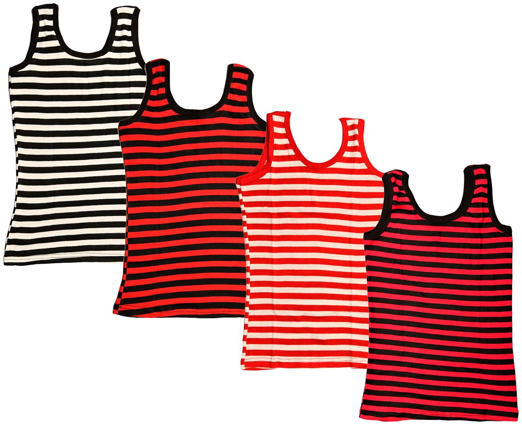 

Indiweaves Women Multi Regular fit U neck Cotton Tank top