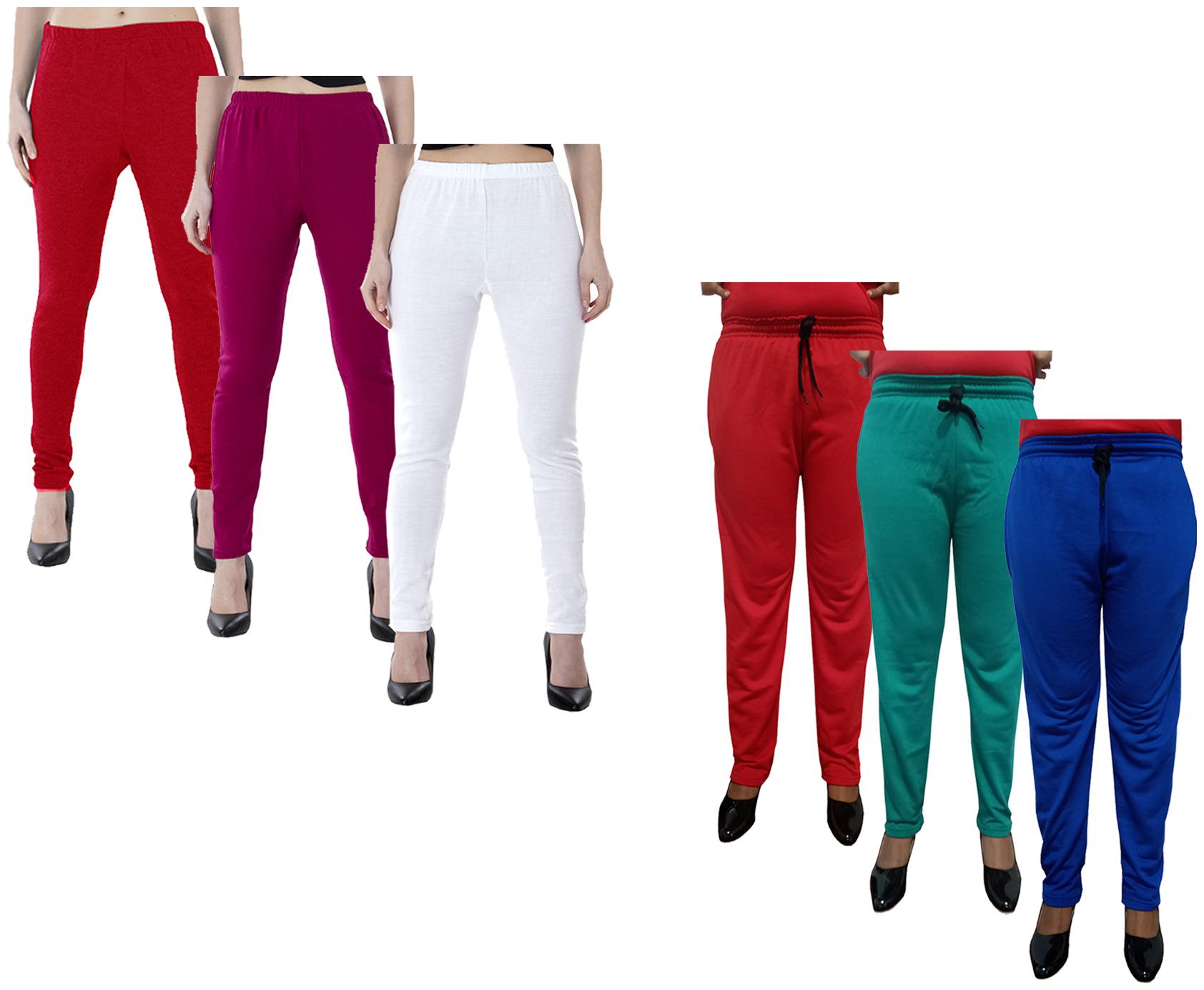 

Indiweaves Women Regular fit Fleece Solid Track pants - Multi