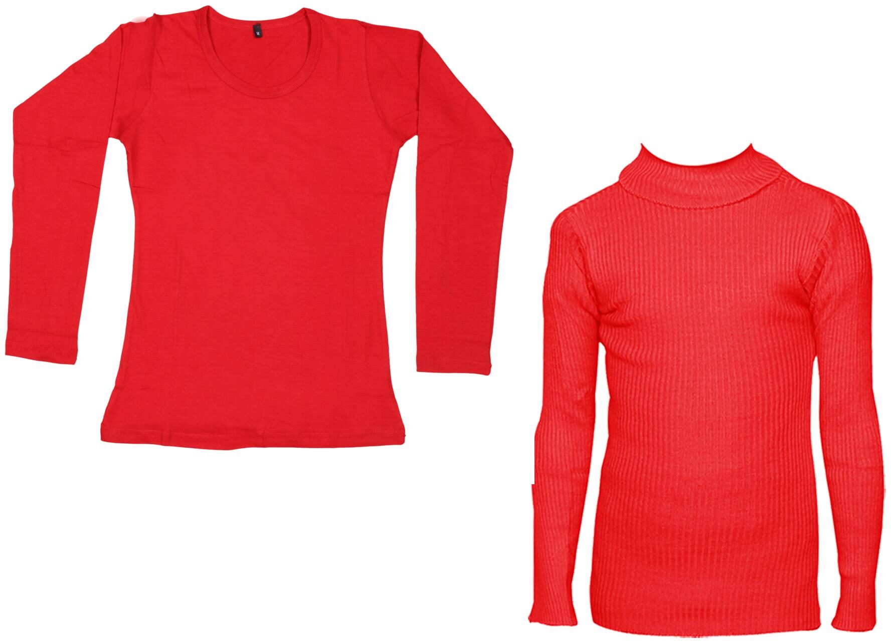 

Indiweaves Women Red Regular fit Round neck Cotton T shirt
