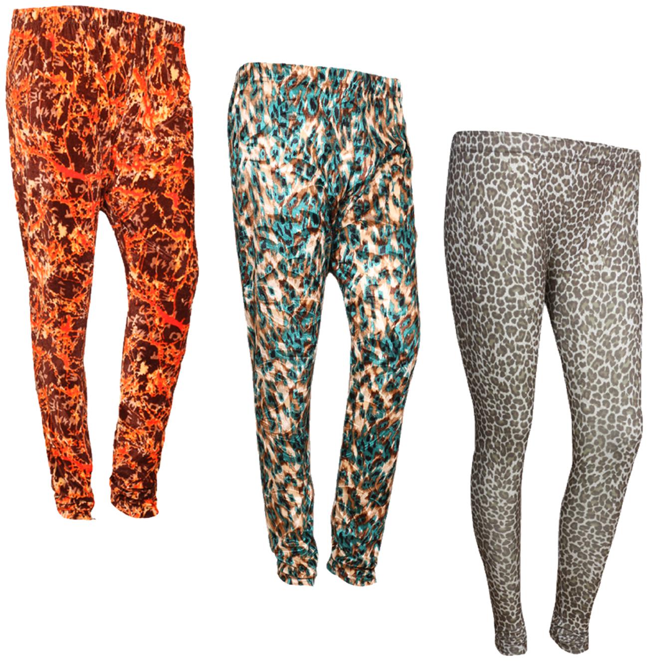 

IndiWeaves Women Cotton Printed Legging and Velvet Printed Leggings (Pack of 3)