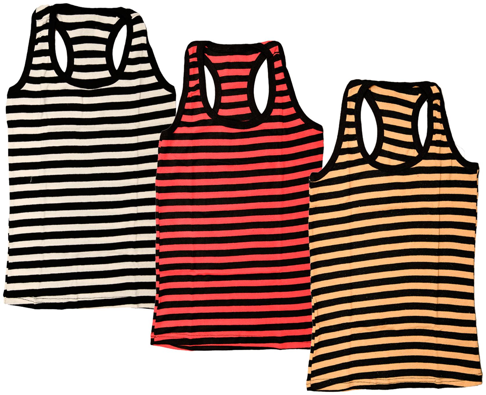 

Indiweaves Women Multi Regular fit U neck Cotton Tank top