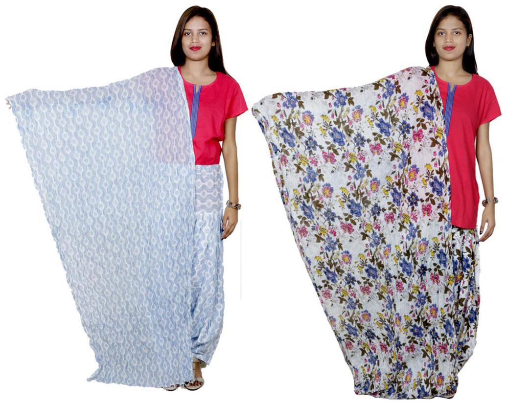 

Indiweaves Cotton Patiala Salwar With Dupatta Combo