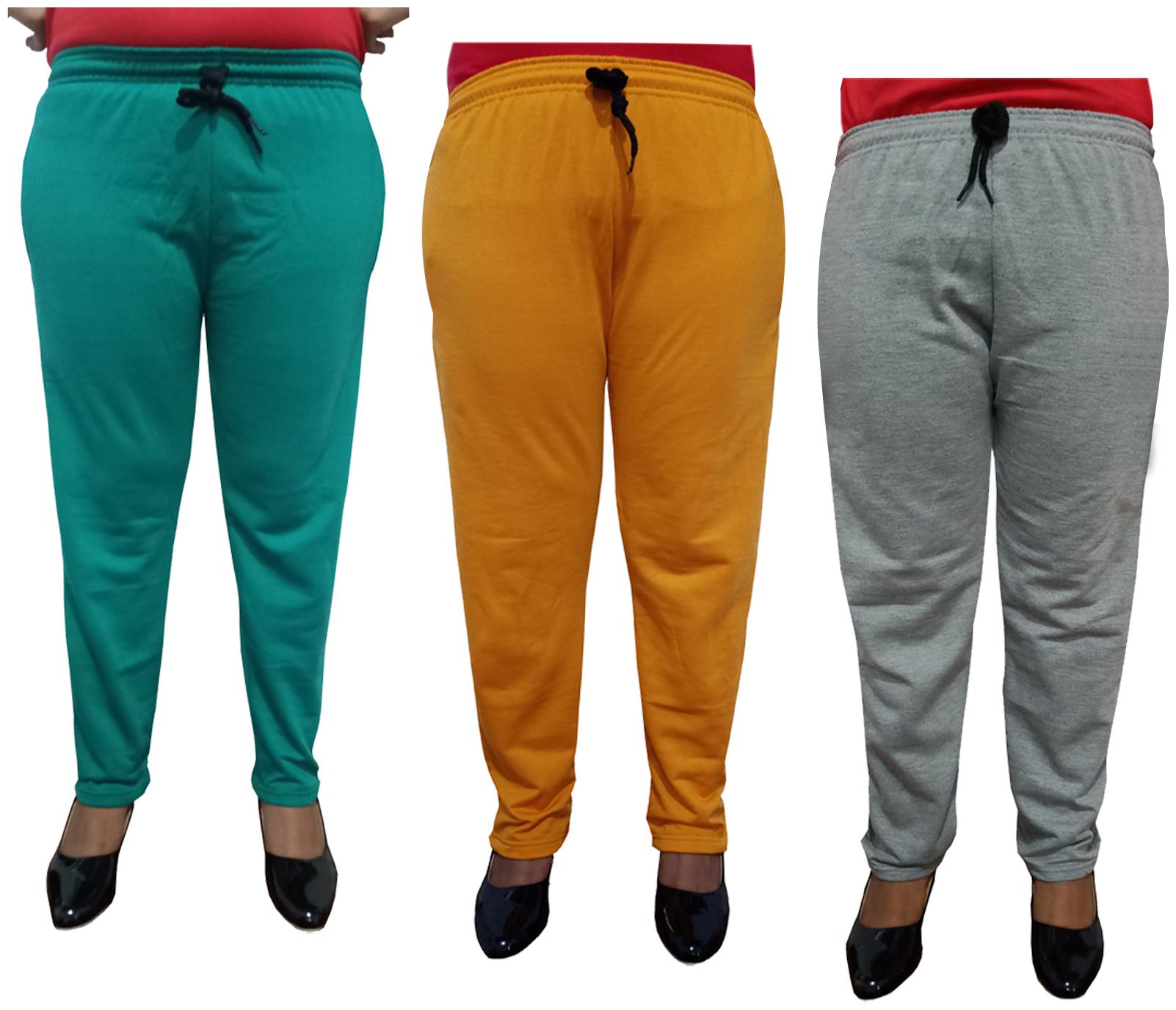 

Indiweaves Women Regular fit Fleece Solid Track pants - Multi
