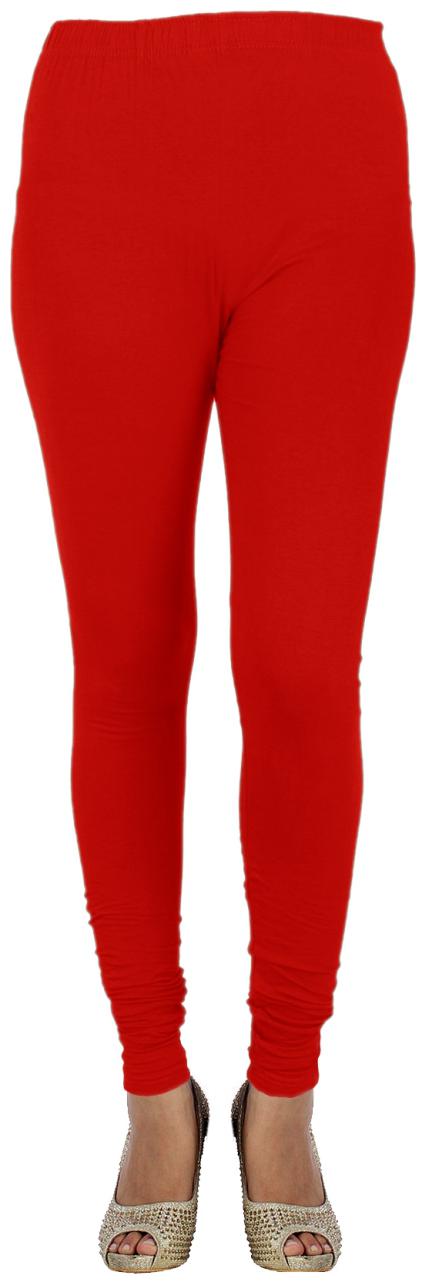 

IndiWeaves Women Cotton Casual Red Tights