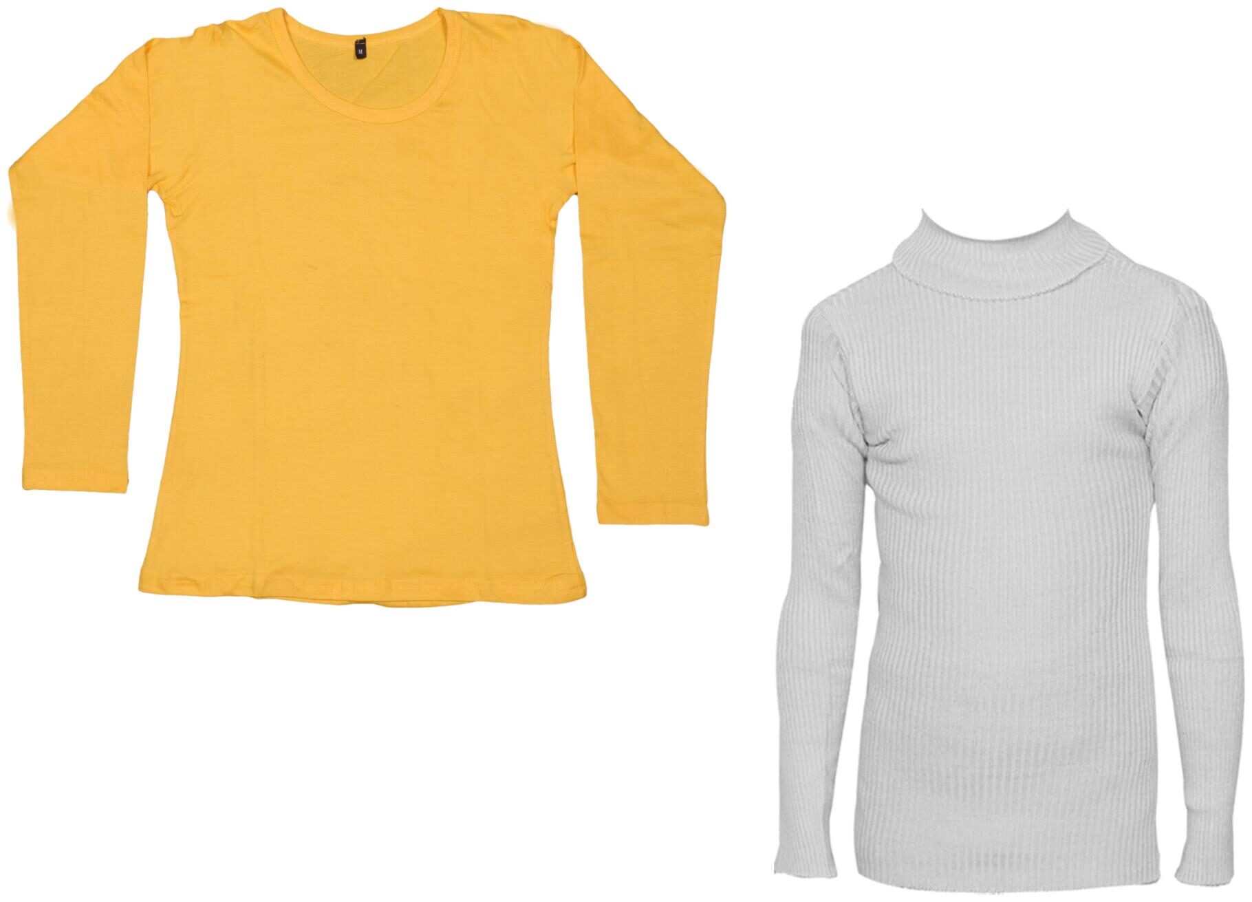 

Indiweaves Women Yellow Regular fit Round neck Cotton T shirt