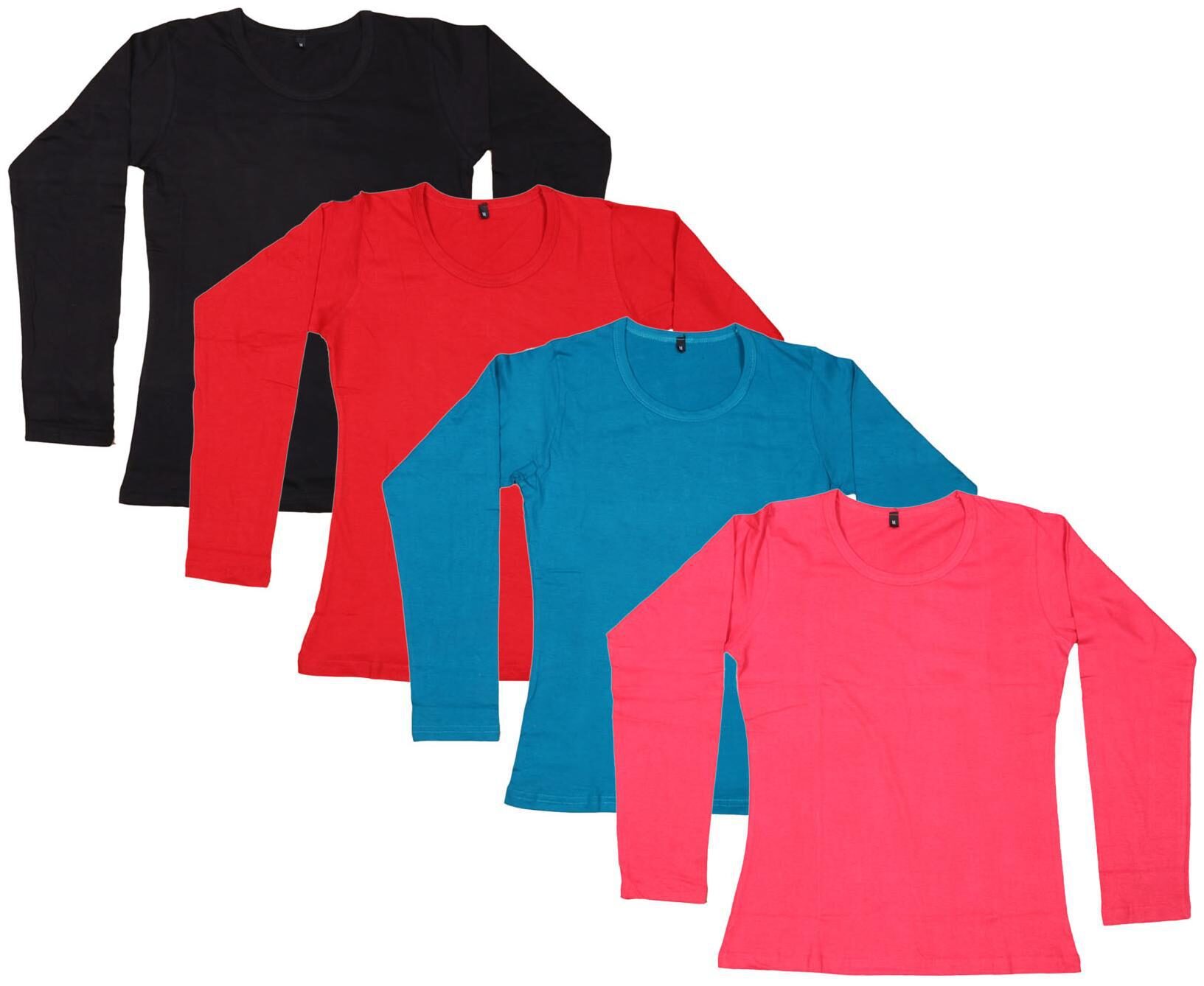 

Indiweaves Women Multi Regular fit Round neck Cotton T shirt