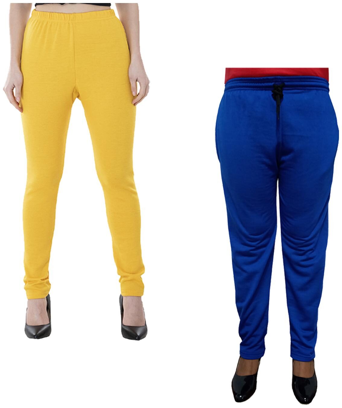 

Indiweaves Women Regular fit Fleece Solid Track pants - Multi
