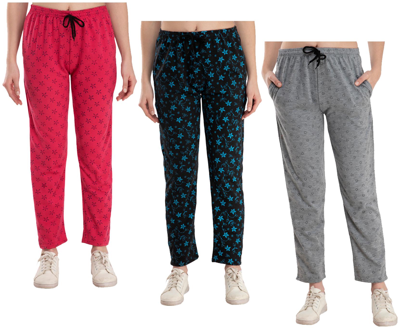 

Indiweaves Women Regular fit Fleece Printed Track pants - Multi
