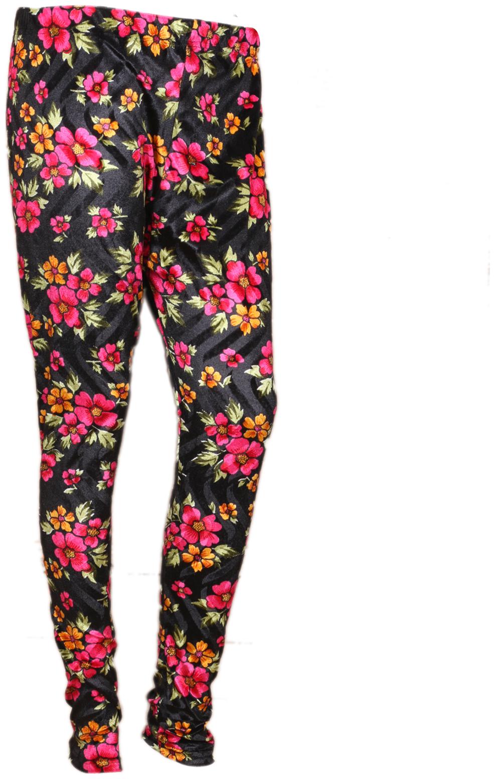 

IndiWeaves Women Velvet Printed Leggings for Winters Pack of 1