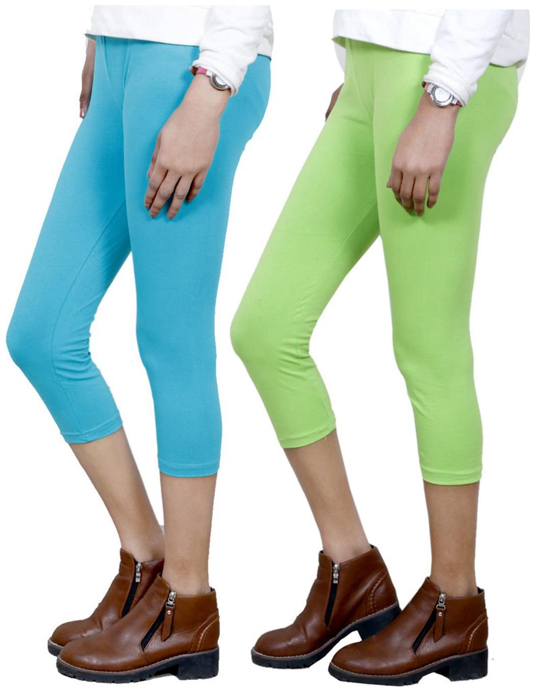 

IndiWeaves Women Cotton Capri Combo-2